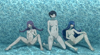 Girls's pool party.