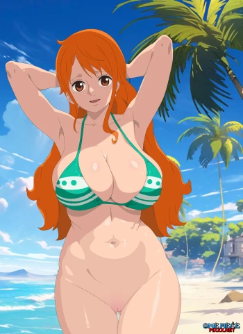 Nami's green bikini